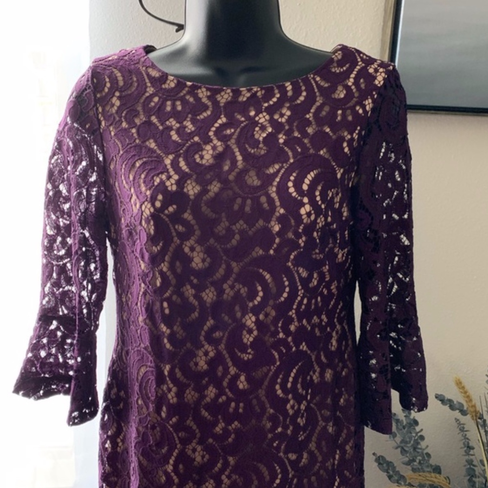JESSICA HOWARD LACE SHIFT DRESS - Picture 3 of 7